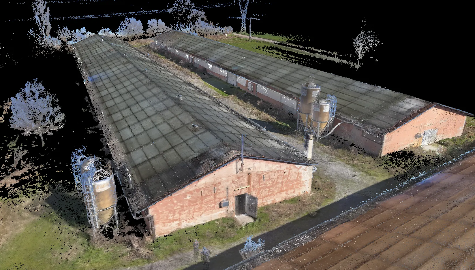Rilievo 3D SLAM di ambiente zootecnico — esempio di progetto